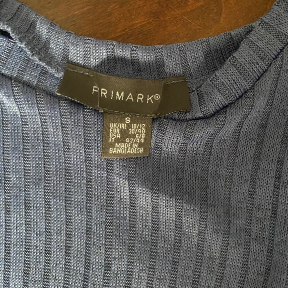 Primary | Drop Shoulder Blue Shirt with pocket - Picture 2 of 3